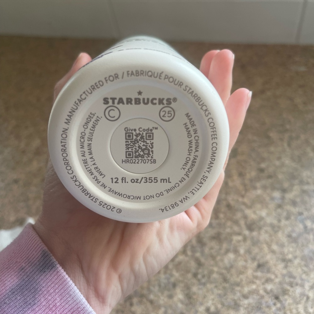 Hello Kitty x Starbucks 50th Anniversary 12 oz stainless steel tumbler - Picture 2 of 5